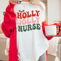 Holly Jolly Nurse Christmas Gildan Graphic Tee