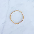 3mm Yellow Gold Filled Beaded Bracelet