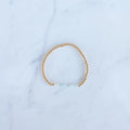 3mm Yellow Gold Filled & Opal Beaded Bracelet