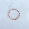 4mm Rose Gold Filled Beaded Bracelet