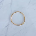 4mm Yellow Gold Filled Beaded Bracelet