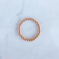 7mm Rose Gold Filled Beaded Bracelet