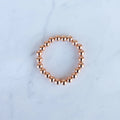 8mm Rose Gold Filled Beaded Bracelet