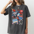 MAPTEES Western 4th Of July Comfort Colors Shirt, Independence Day T-shirt, American Flag Graphic Tee, Patriotic Clothing, American Rodeo Shirt