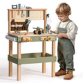 Wooden Kids Tool Bench with Tool Belt & Accessories
