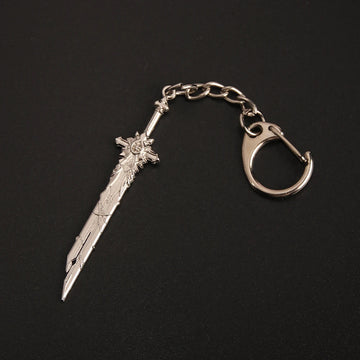 Genshin Impact Weapon 'Wolf's End Silver' Keyring Metal Keychain