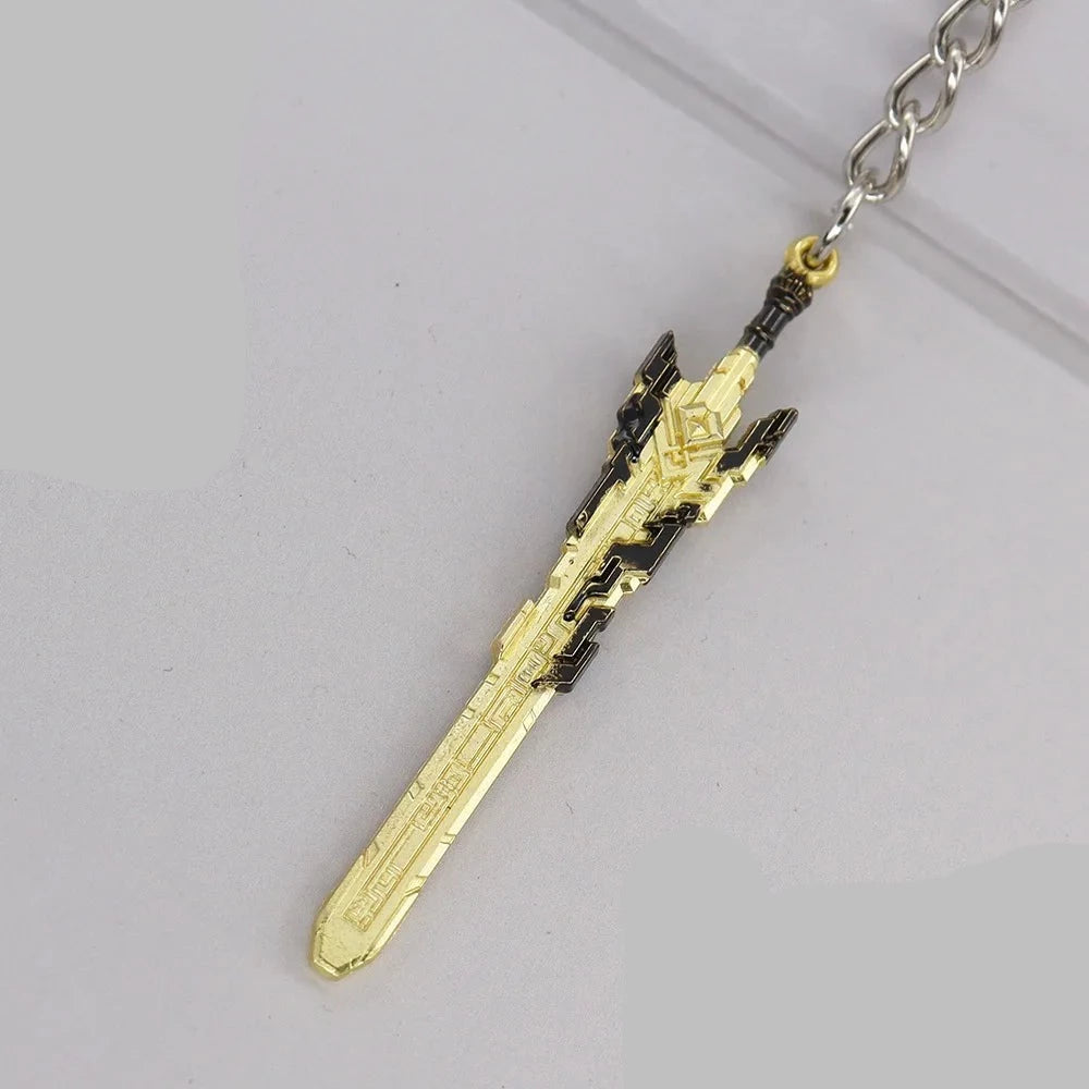 Genshin Impact Weapon 'The Unforged' Keyring Metal Keychain