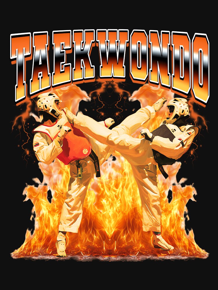 Taekwondo Karate 90s Bootleg Style by PaulTSchafer Unisex T-shirt, Sweatshirt, Hoodie, Long Sleeve Tee