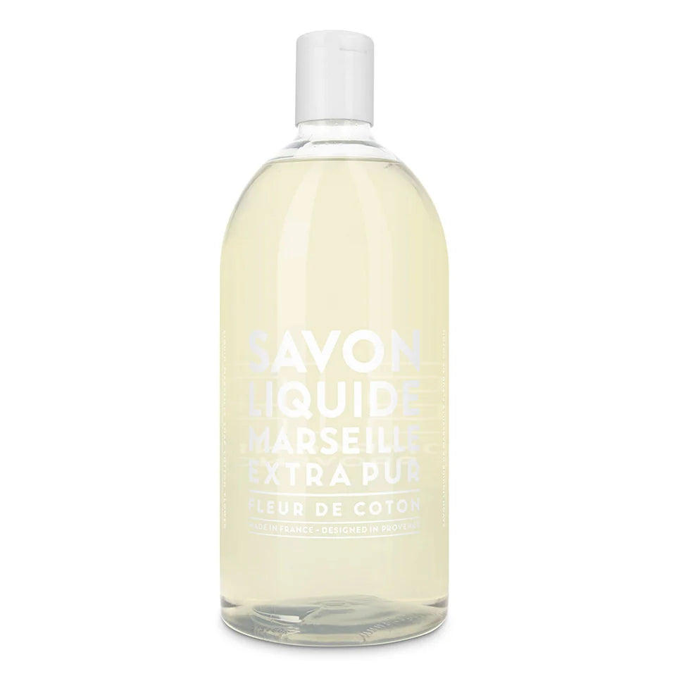 Cotton Flower Extra Pur Liquid Marseille Refill Soap - 33.8 fl oz