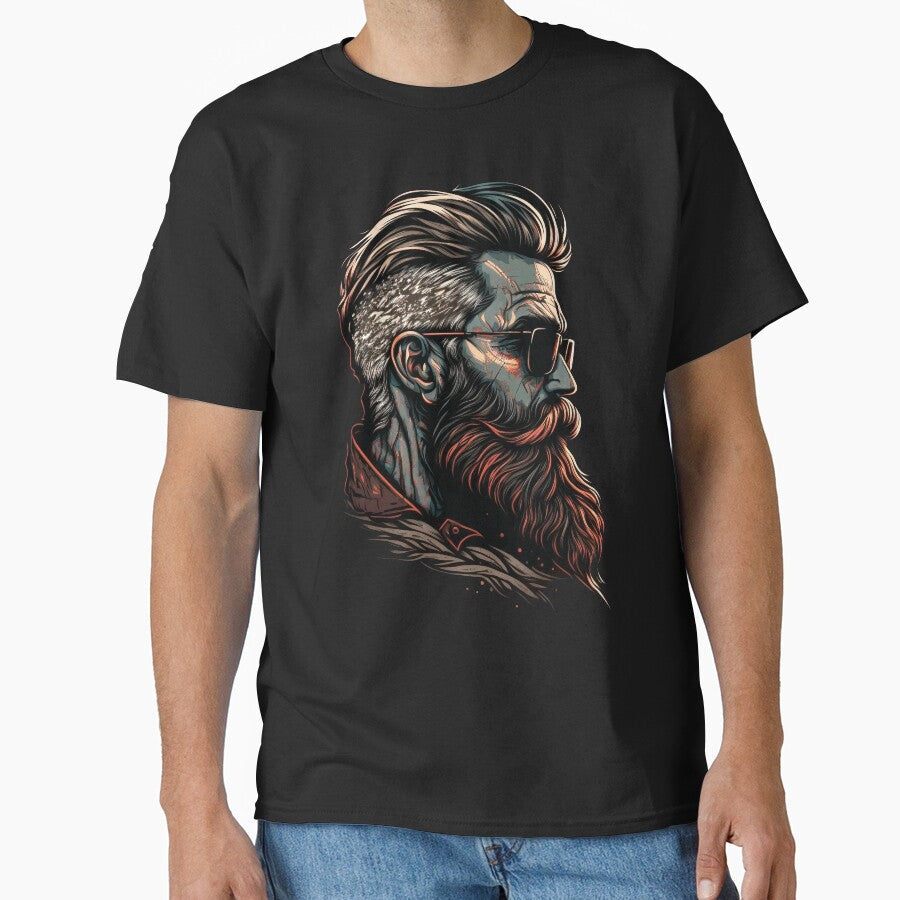 Beard Man Graphics by Schamann Unisex T-shirt, Sweatshirt, Hoodie, Long Sleeve Tee