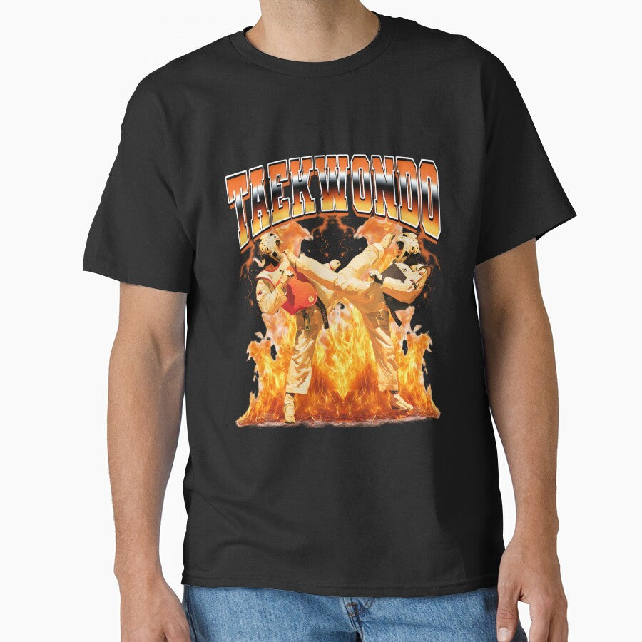 Taekwondo Karate 90s Bootleg Style by PaulTSchafer Unisex T-shirt, Sweatshirt, Hoodie, Long Sleeve Tee