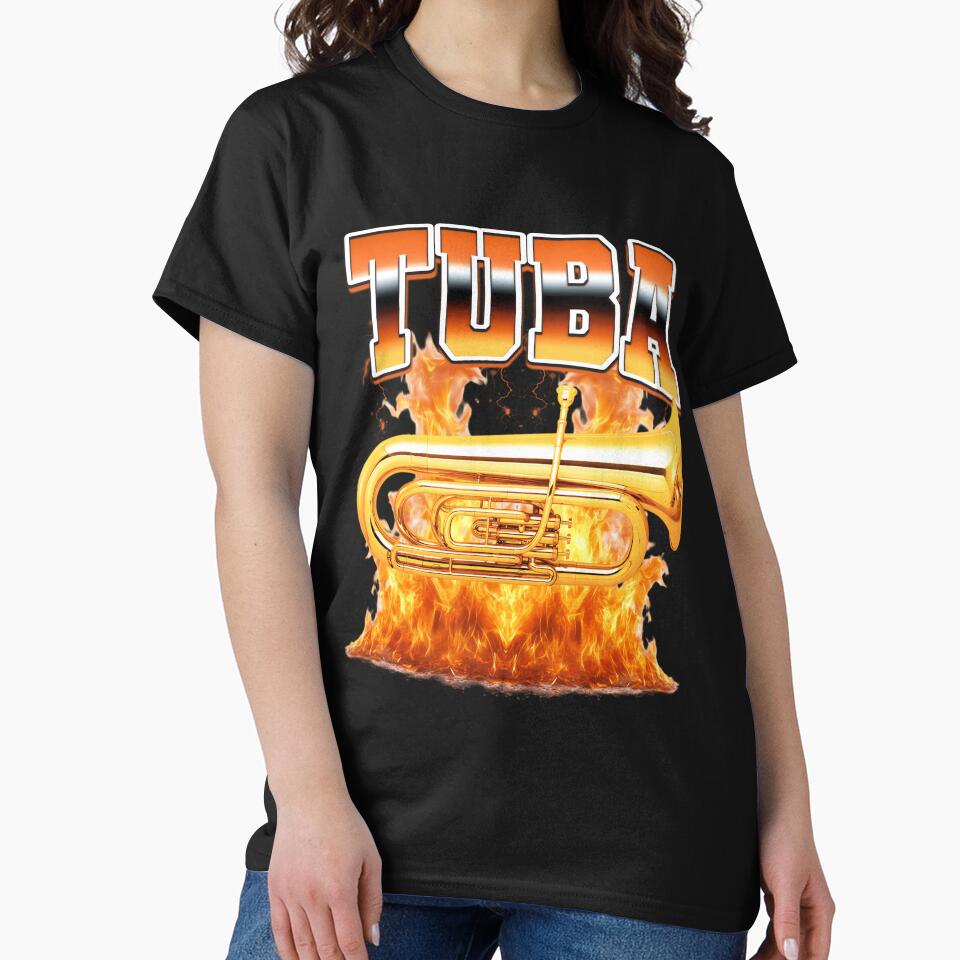 Tuba Instrument Tuba Player Tubist 90s Bootleg Style by PaulTSchafer Unisex T-shirt, Sweatshirt, Hoodie, Long Sleeve Tee