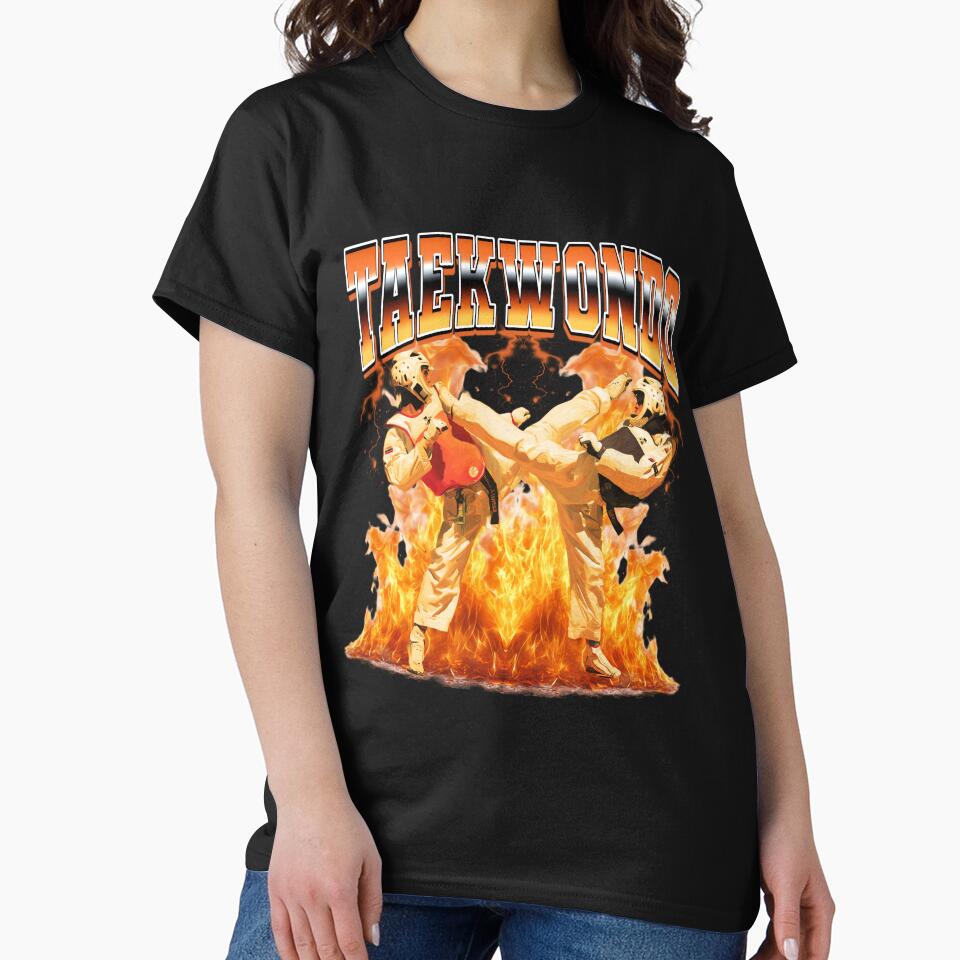 Taekwondo Karate 90s Bootleg Style by PaulTSchafer Unisex T-shirt, Sweatshirt, Hoodie, Long Sleeve Tee